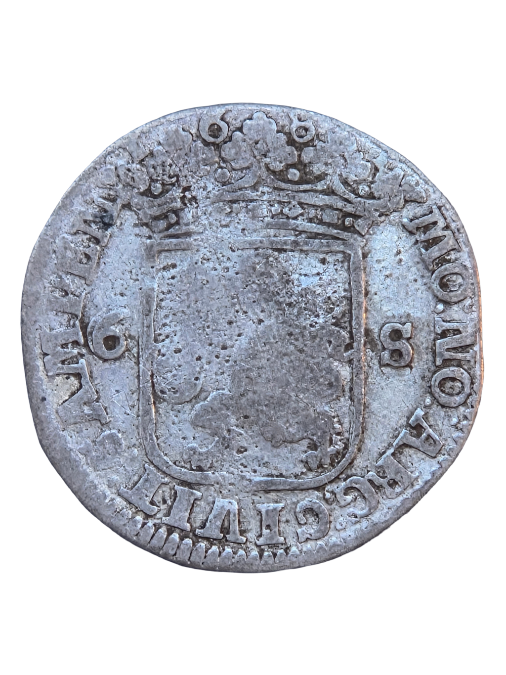 6 Stuiver / Rijderschelling Kampen 168.. + klop
