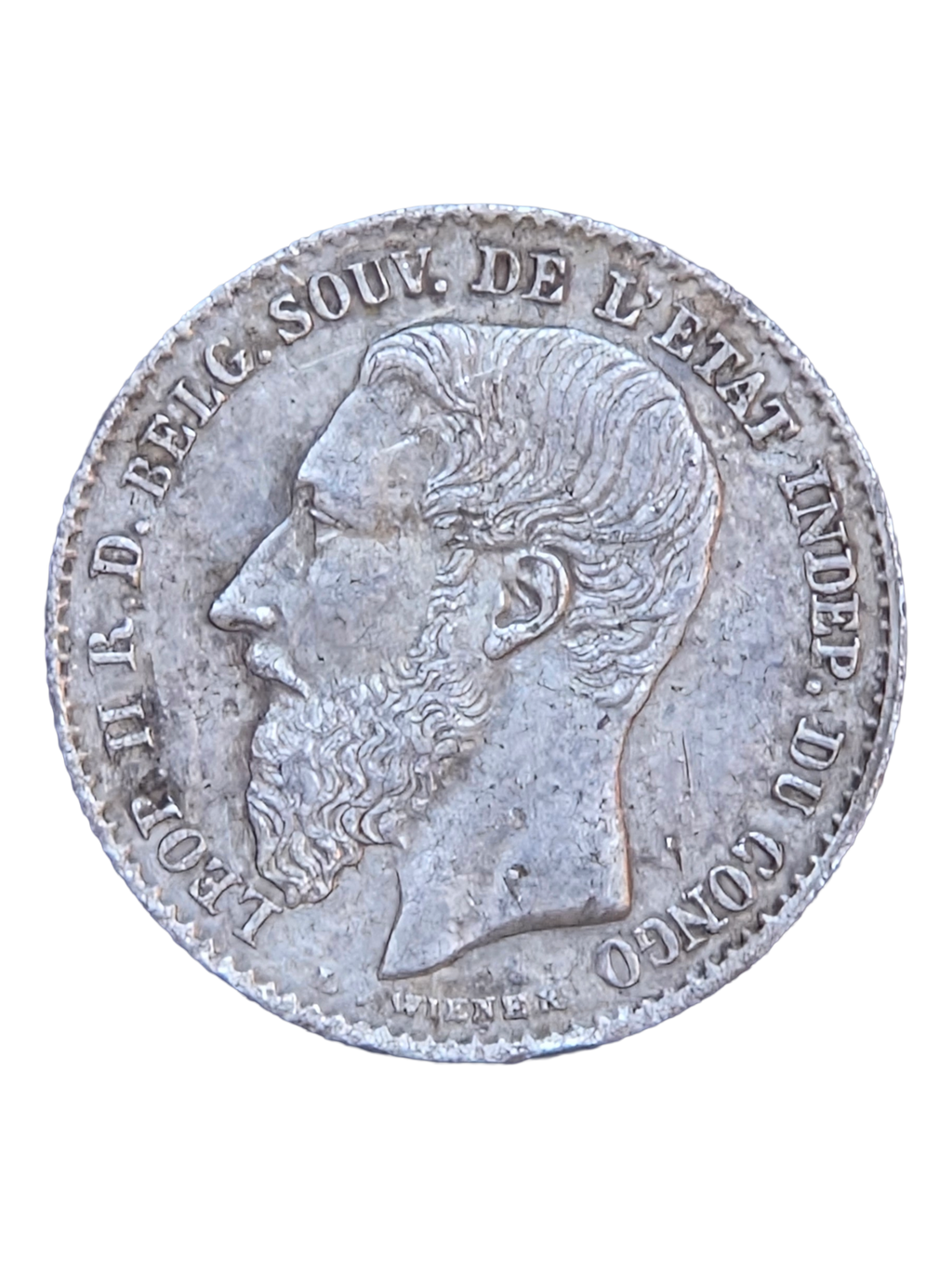 50 Centiments Belgisch Congo 1887
