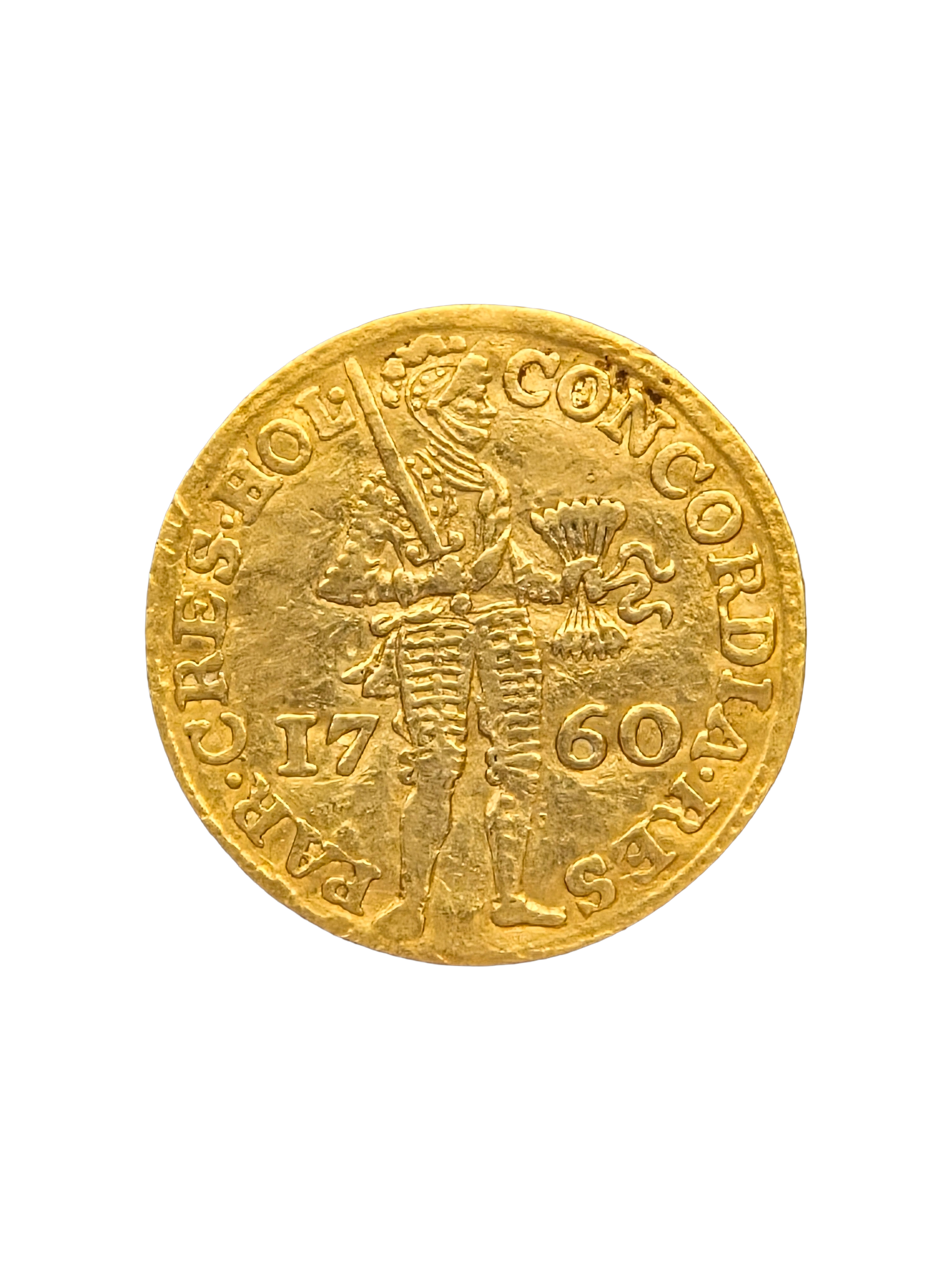 Gouden Dukaat Holland 1760