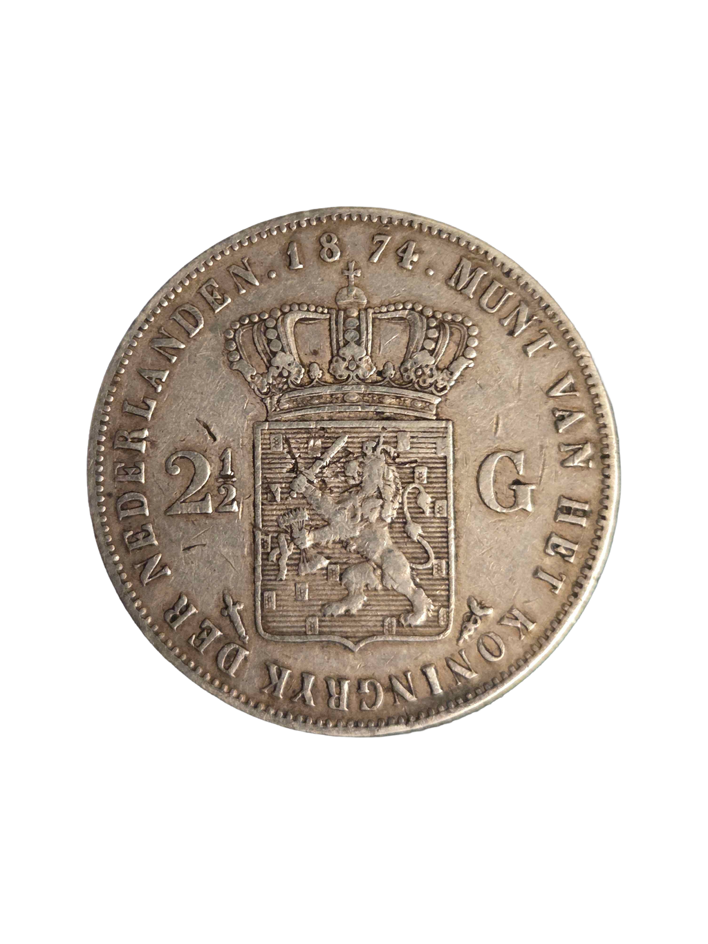 2,5 Gulden / Rijksdaalder 1874