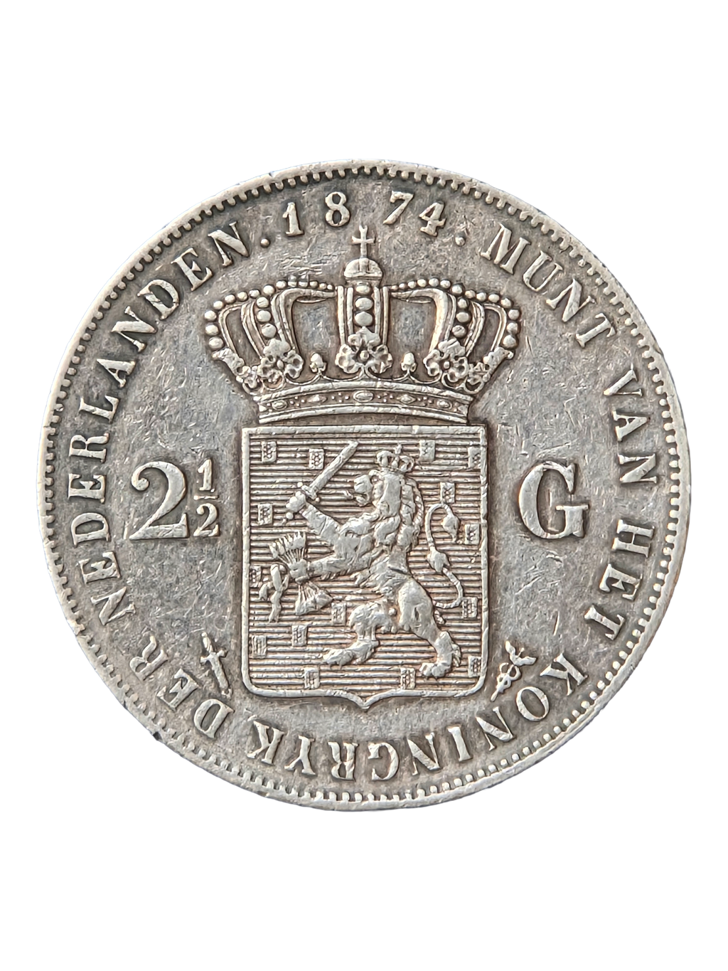 2,5 Gulden / Rijksdaalder 1874