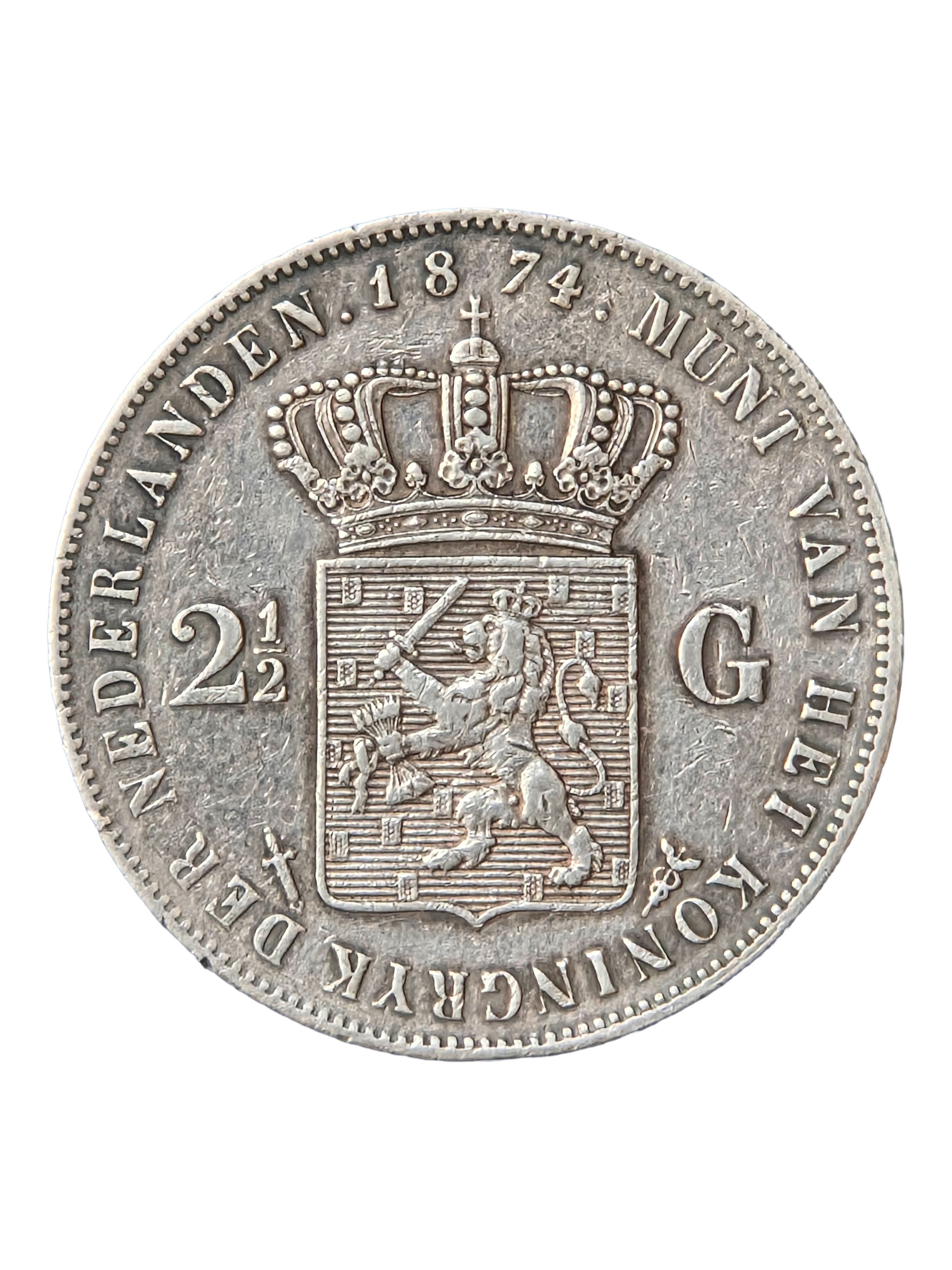 2,5 Gulden / Rijksdaalder 1874
