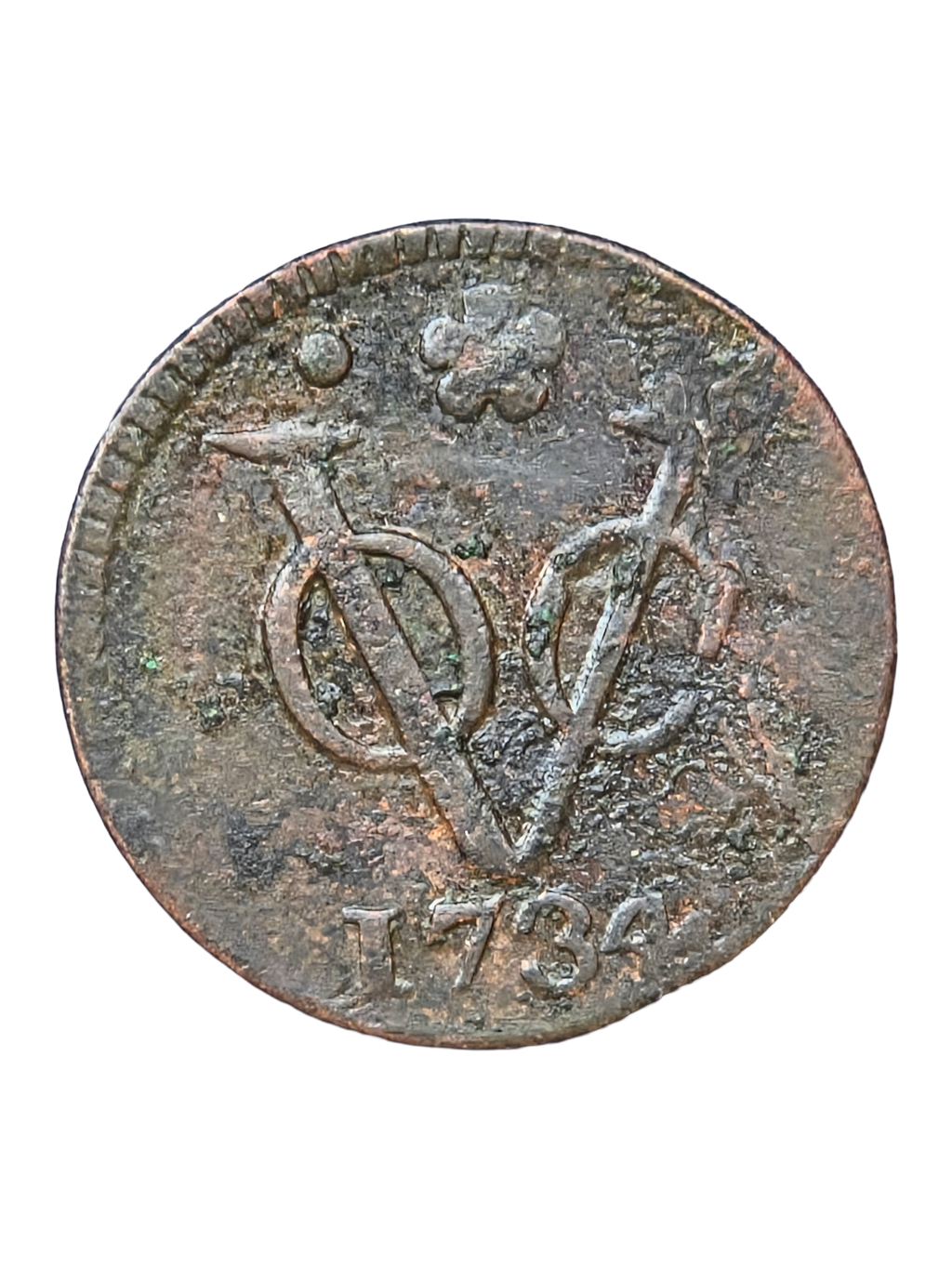 VOC Duit Holland 1734