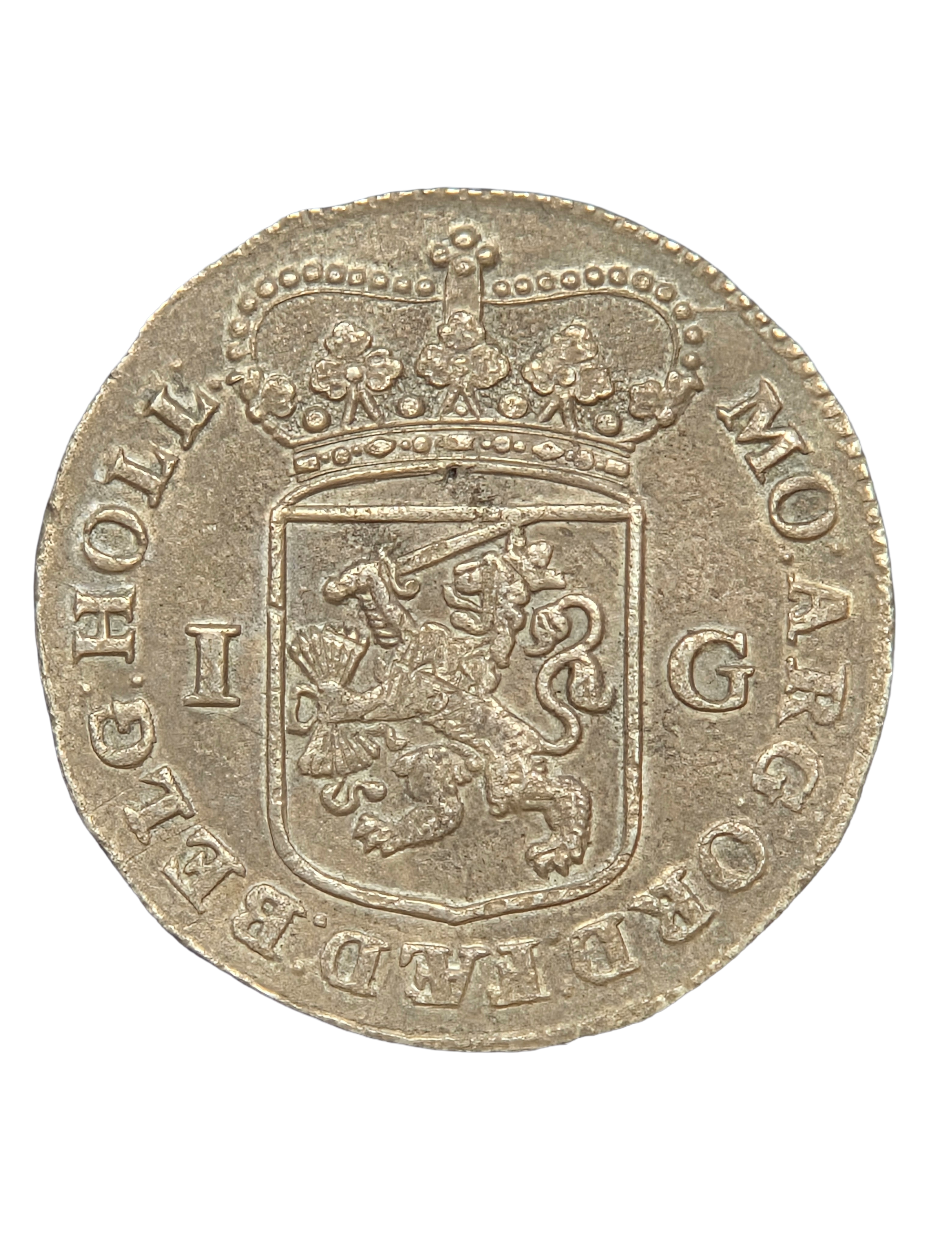 1 Gulden Holland 1735 - EigenTijdse Vervalsing
