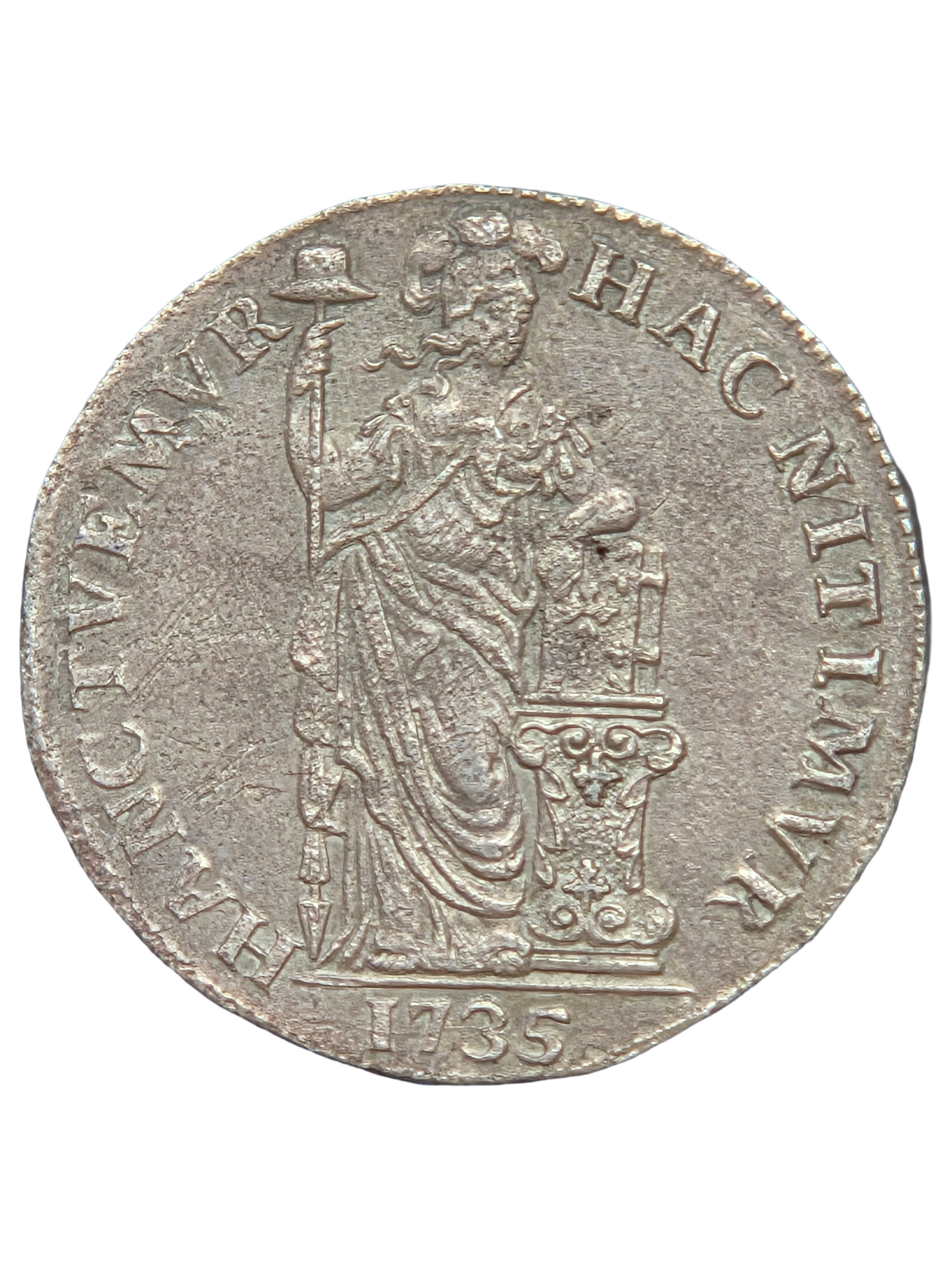 1 Gulden Holland 1735 - EigenTijdse Vervalsing