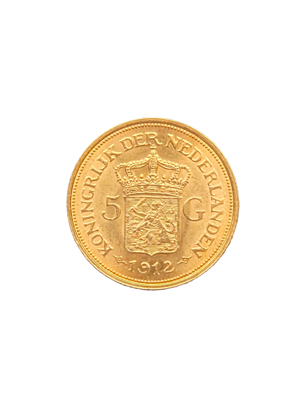 5 Gulden Goud 1912