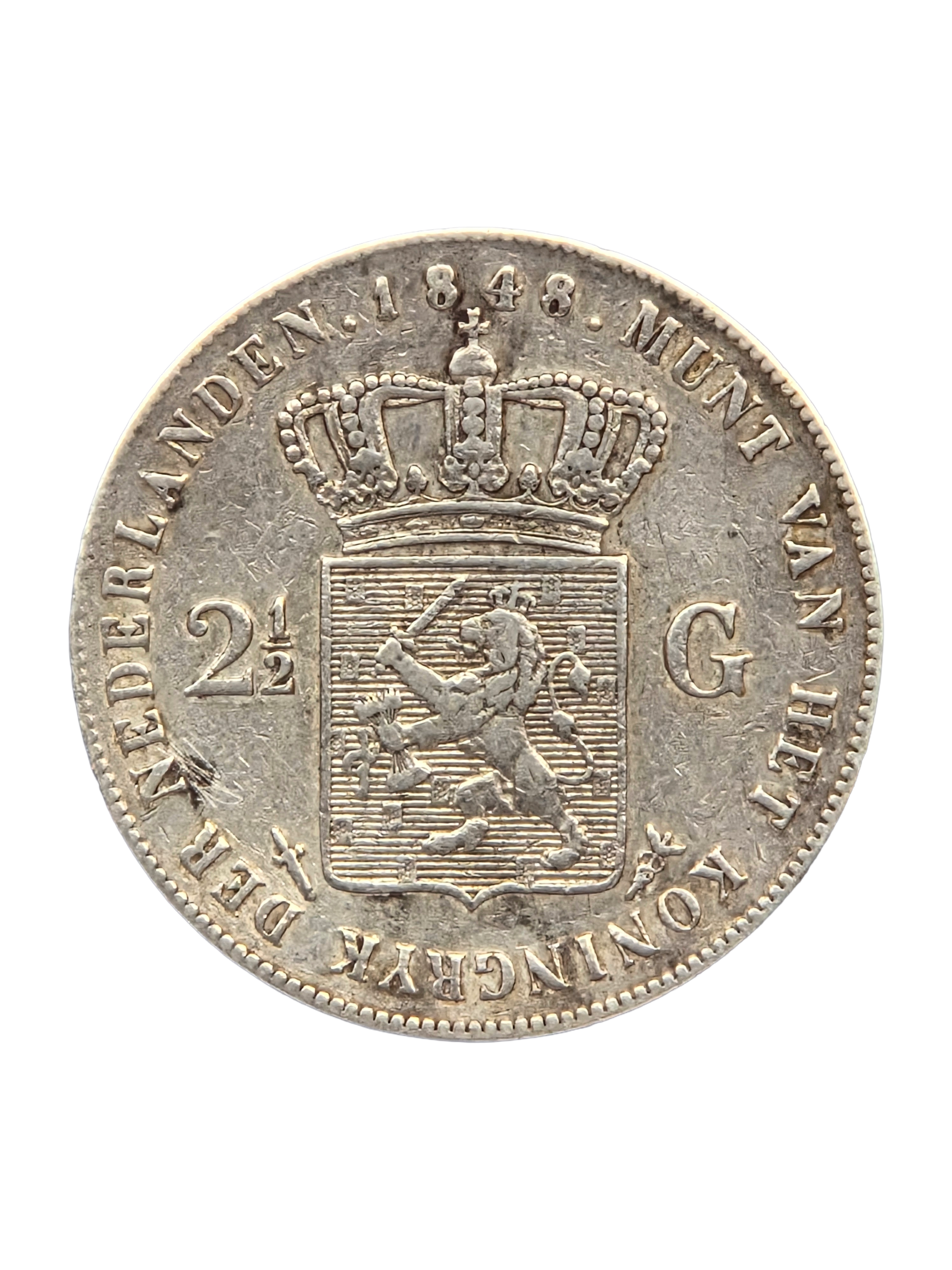 2,5 Gulden / Rijksdaalder 1848