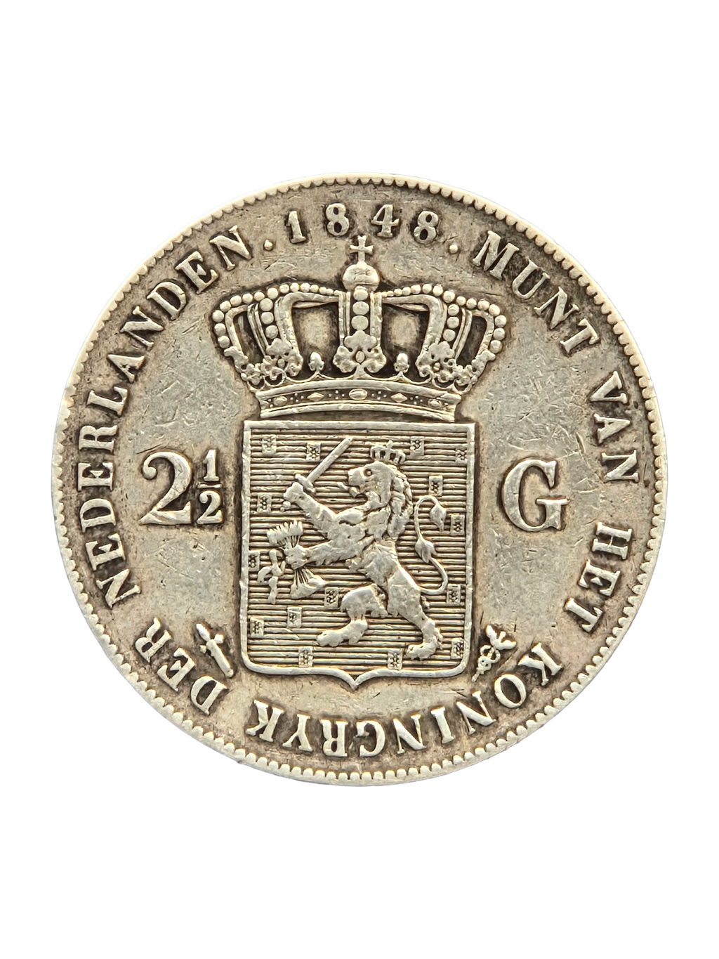2,5 Gulden / Rijksdaalder 1848
